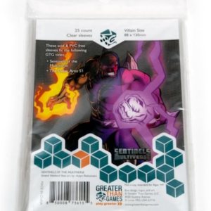 Greater Than Games Fundas para cartas de juego de mesa de tamaño grande villano, 3.465 in x 5.118 in, 25 fundas transparentes Greater Than Games Fundas para cartas de juego de mesa de tamaño grande villano, 3.465 in x 5.118 in, 25 fundas transparentes