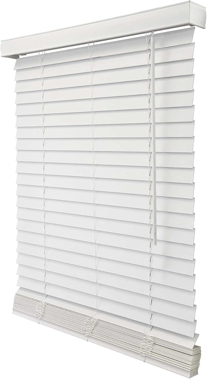 CHICOLOGY Persianas de madera sintética, persianas de madera, cortinas de ventana, tratamientos de ventana, persianas y persianas, persianas para el
