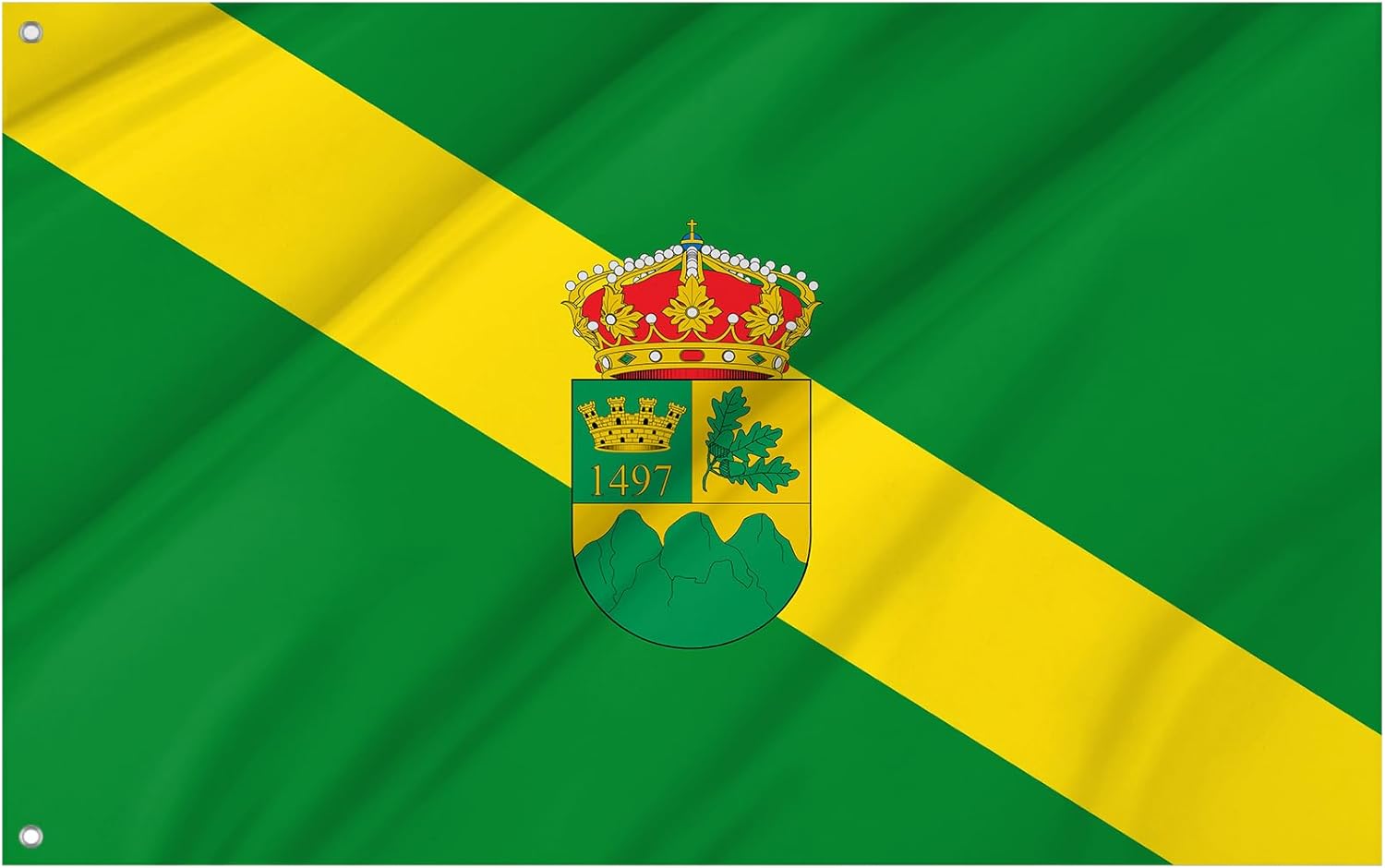 Puebla de la Sierra, Madrid Flag, Unique Design Print, Double Seams,Spain Province Flag 3×5 outdoor – Flags for outside, Bright Colours, Reinforced