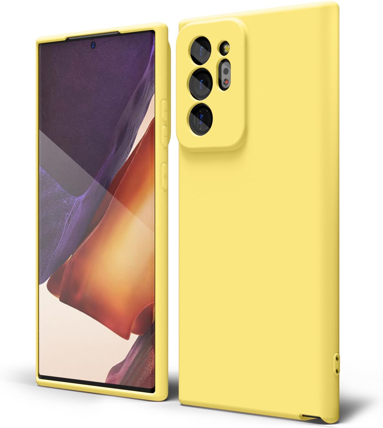 oakxco Funda de silicona líquida para Samsung Galaxy Note 20 UltraNote 20 Ultra 5G, bonita funda delgada y delgada de goma suave TPU para mujeres y