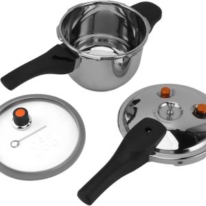 Cocina a presión eficiente, calentamiento rápido de 6.3 in de válvulas, olla eléctrica a presión de acero inoxidable 304 y plástico, perfecta para Cocina a presión eficiente, calentamiento rápido de 6.3 in de válvulas, olla eléctrica a presión de acero inoxidable 304 y plástico, perfecta para