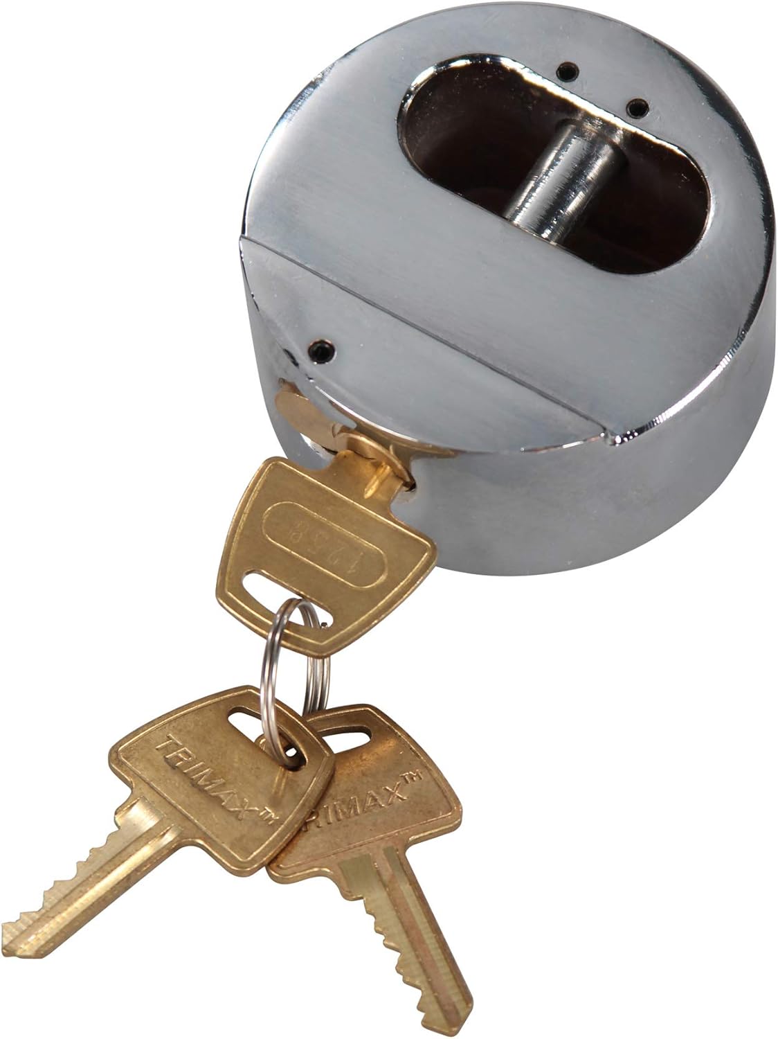 Trimax THP3XL candado para puerta con llave similar a puerta de remolque con grillete interno, paquete de 3.