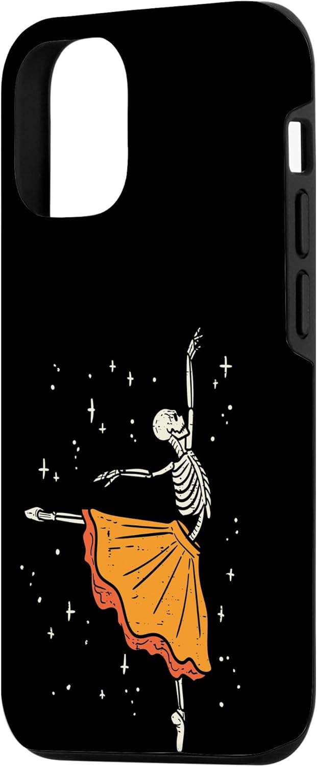 Funda para iPhone 13 Pro Dancing Skeleton Ballerina Ballet Dance Halloween Girl Women Case