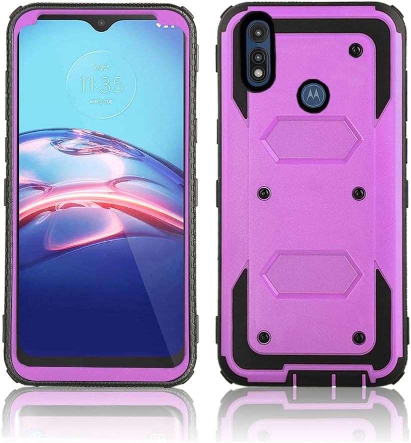 Asuwish Funda de teléfono para Moto E 2020 Motorola E7, híbrida, resistente, a prueba de golpes, dura, a prueba de caídas, cuerpo completo,