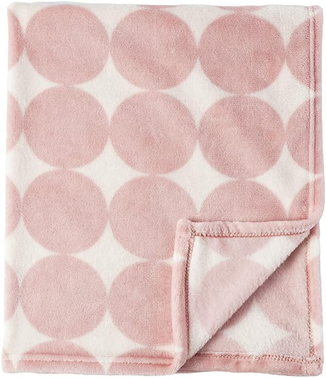 Bunnikins & Clover Manta ligera de franela de felpa súper suave para niños y niñas, manta de forro polar floral para niños, manta portátil para cuna