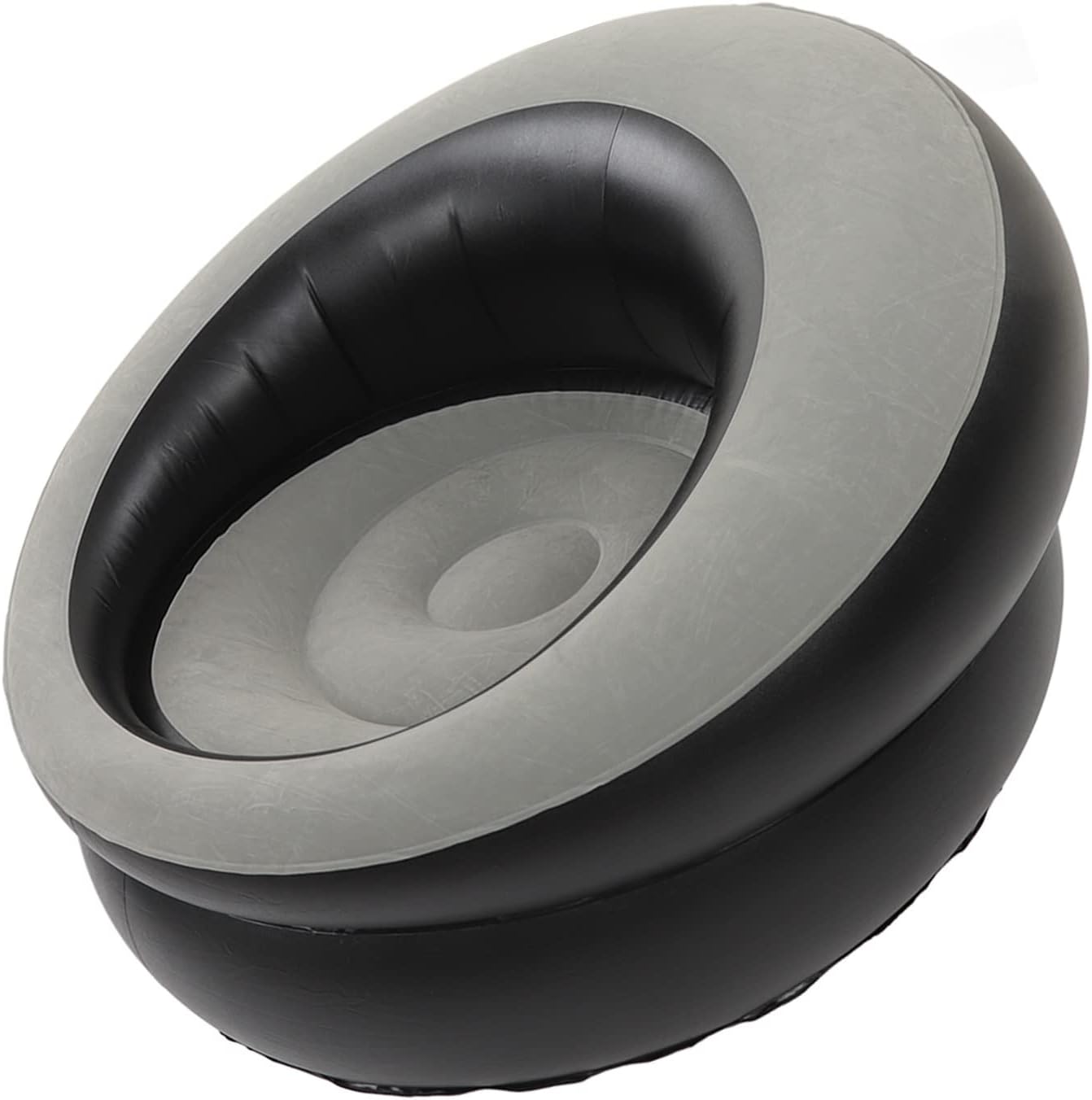 Silla redonda inflable para exteriores, sillas individuales inflables para exteriores, muebles modernos para jardín, campamento, viajes, playas,