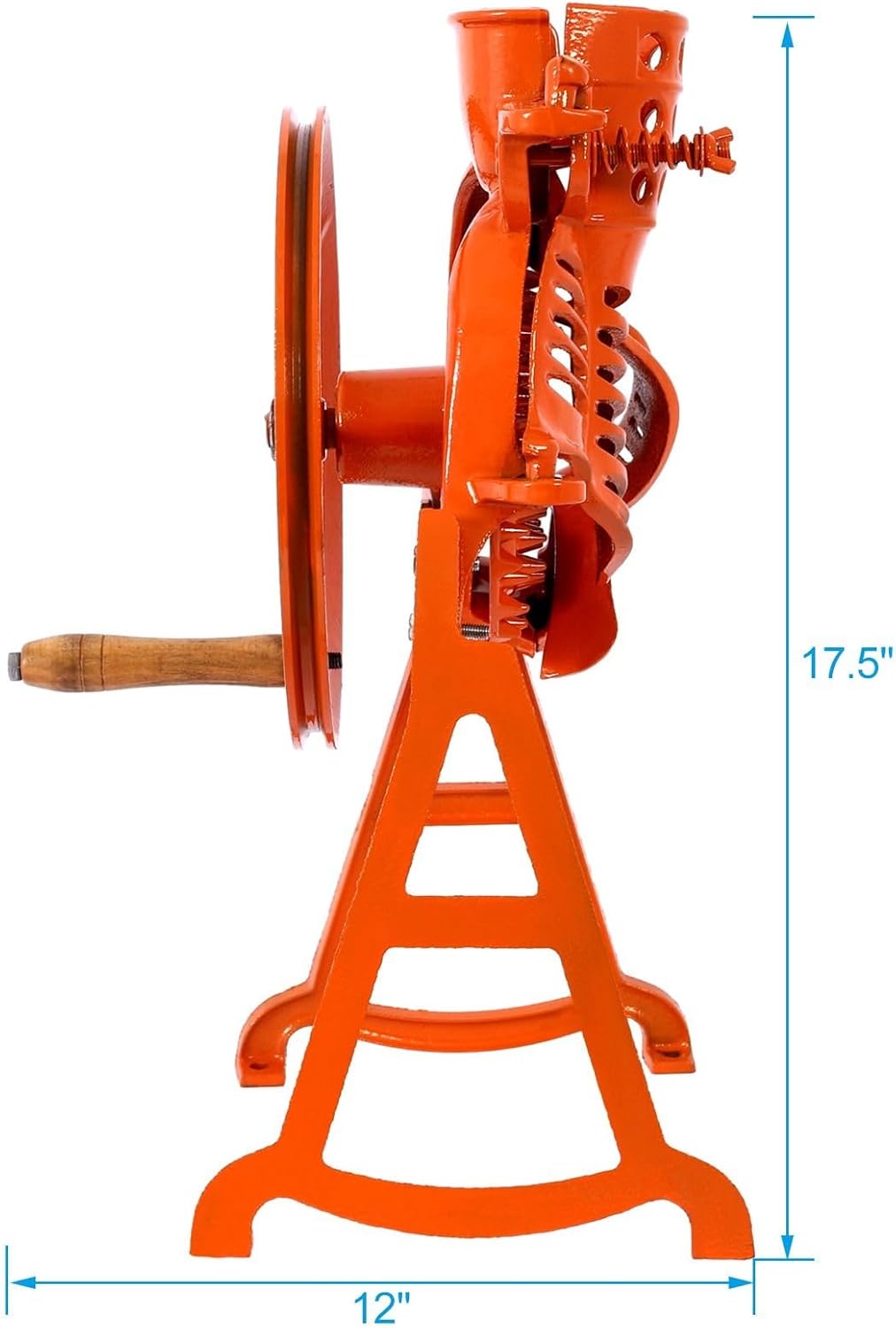 Desgranadora manual de maíz resistente con soporte y volante, construcción de acero, herramientas de eliminación de maíz para trituradora de maíz,