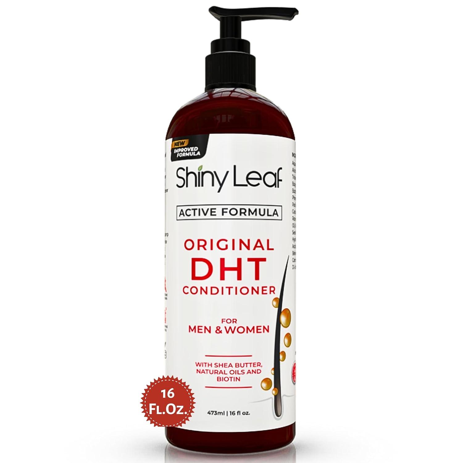 DHT – Acondicionador bloqueador con aceite de hoja de romero para el crecimiento del cabello, cabello más suave y liso, sin parabenos ni sulfatos,