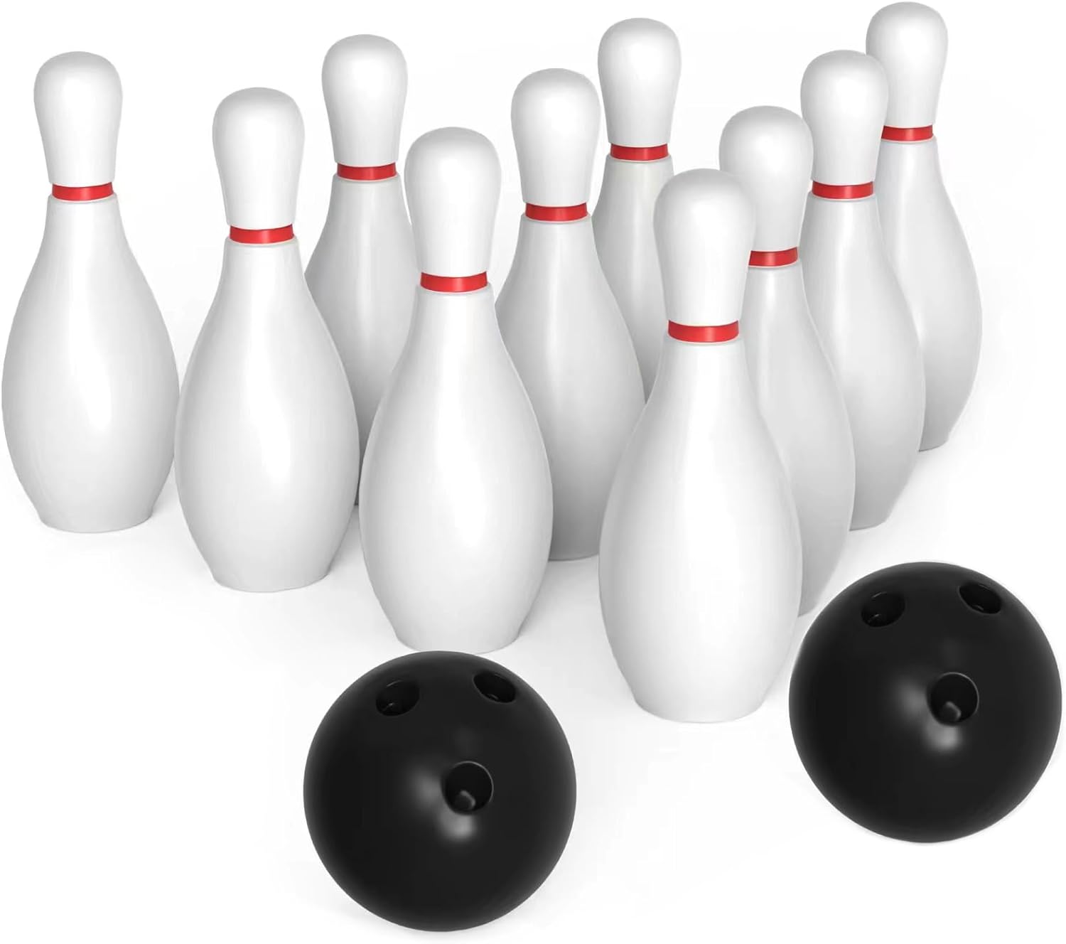 Juego de bolos gruesos de gran tamaño para niños, deportes de interior y exterior, juegos deportivos familiares, juego de bolos de plástico, juego