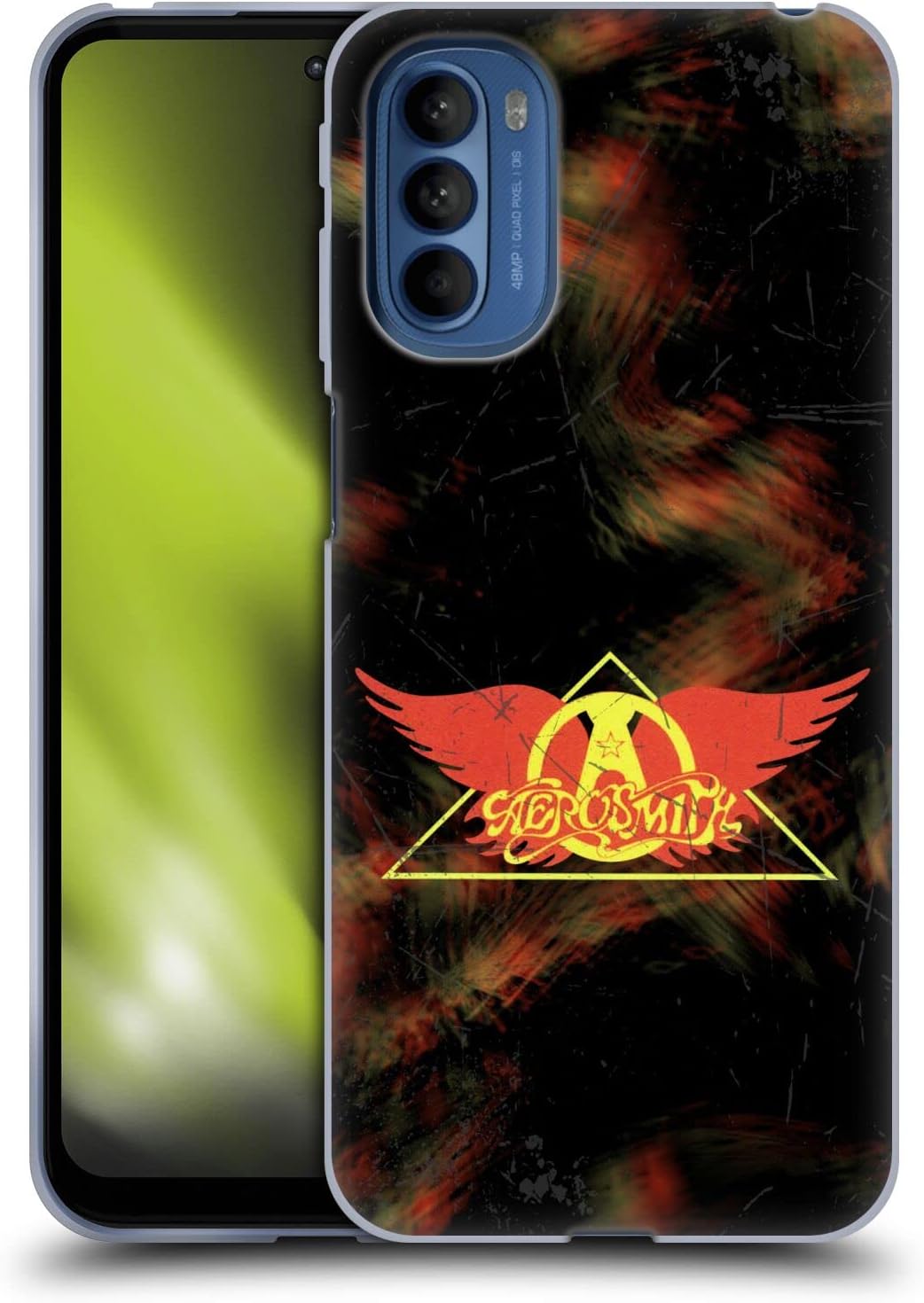 Head Case Designs Officially Licensed Aerosmith Triangle Winged Classics Soft Gel Case Compatible with Motorola Moto G41