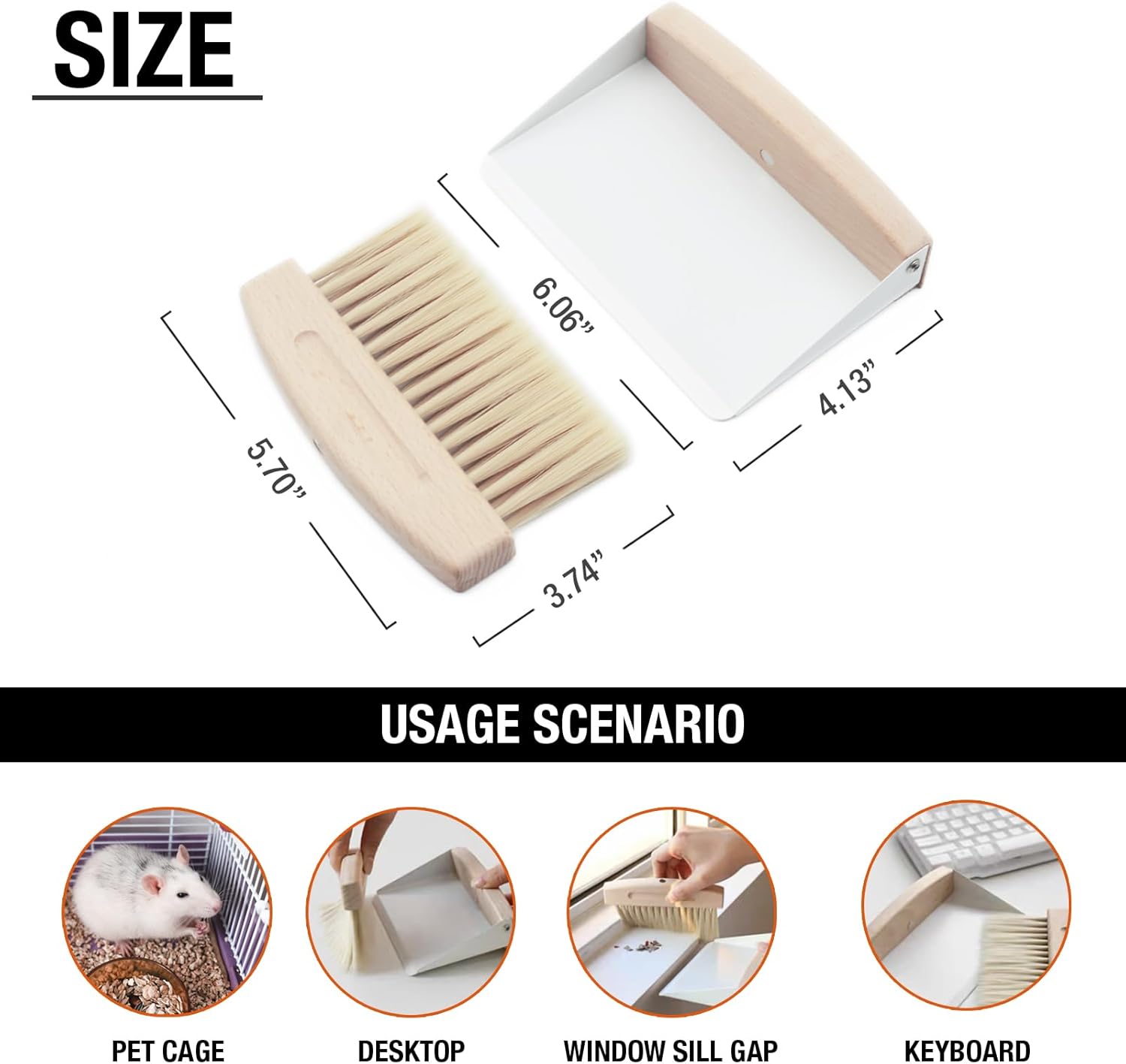 Kit de limpieza de jaulas pequeñas para mascotas, suministros de limpieza para conejillos de indias, gatos, erizos, hámsteres, chinchillas, conejos,