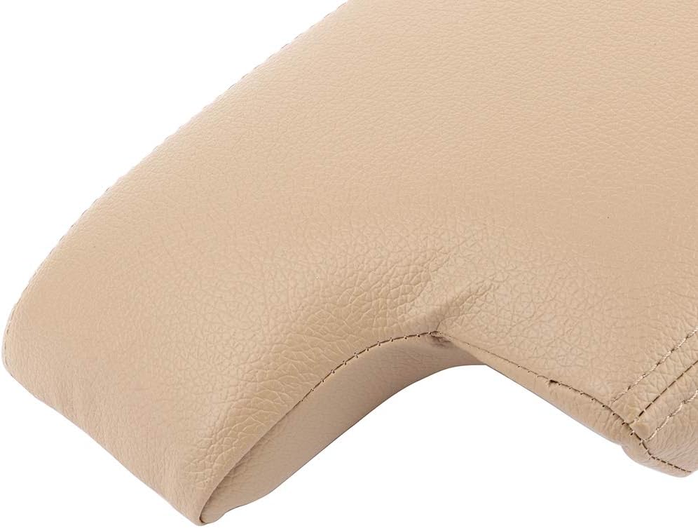 Aintier Tapa de consola central beige compatible con 1999-2004 para BMW E46 Serie 3 Kit de reparación de cubierta de reposabrazos