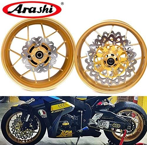 Arashi Llantas de rueda trasera delantera y rotores de disco de freno para Honda CBR1000RR 2006-2016 Accesorios de repuesto de motocicleta CBR 1000