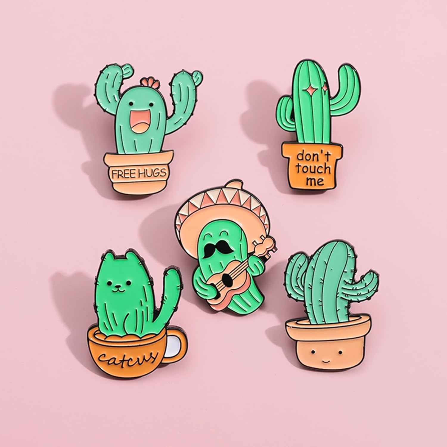 Juego de pines de esmalte creativos a granel, pines de esmalte de animales, anime, plantas, dibujos animados, hombresmujeres, pines bonitos para
