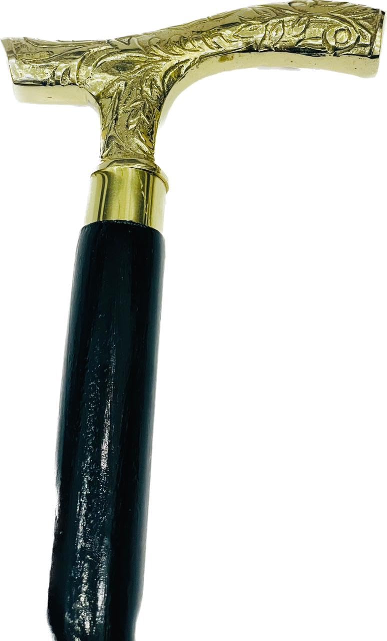 Bastón con mango de latón  Bastón ligero  Bastones para hombres, mujeres y personas mayores  Bastón victoriano vintage  Regalo para el abuelo