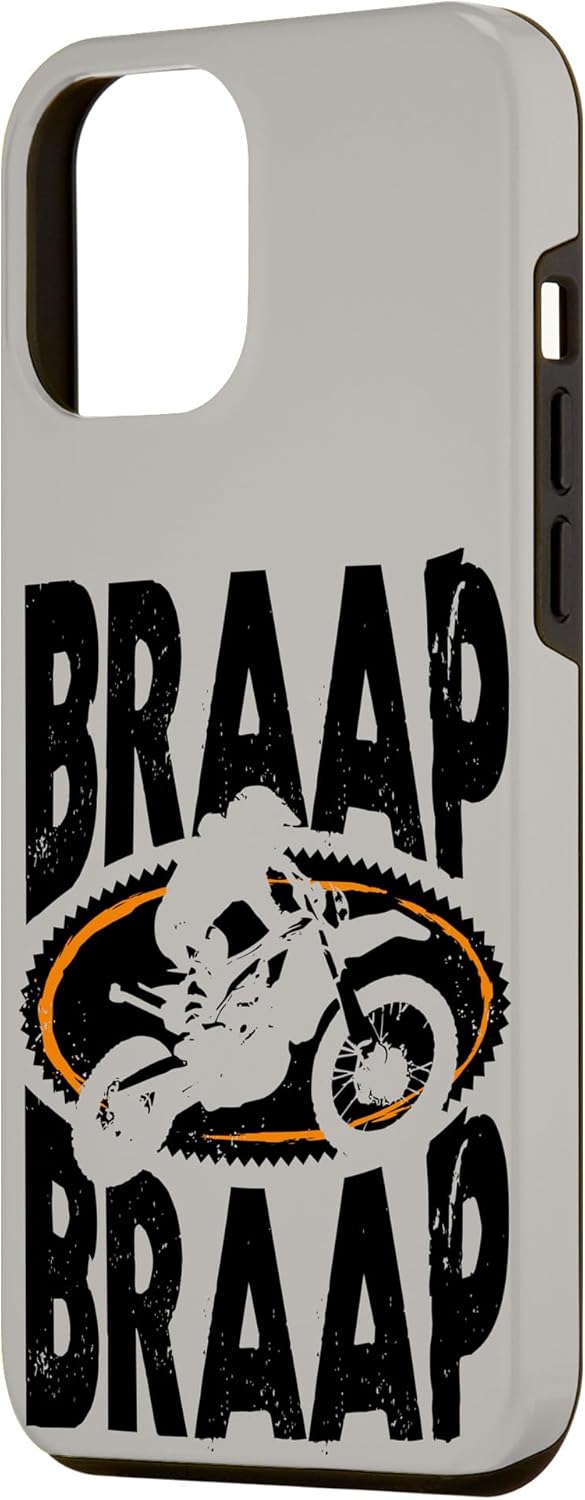 Funda para iPhone 14 Plus Braap Braap Motocross Motocross Dirtbike Biker