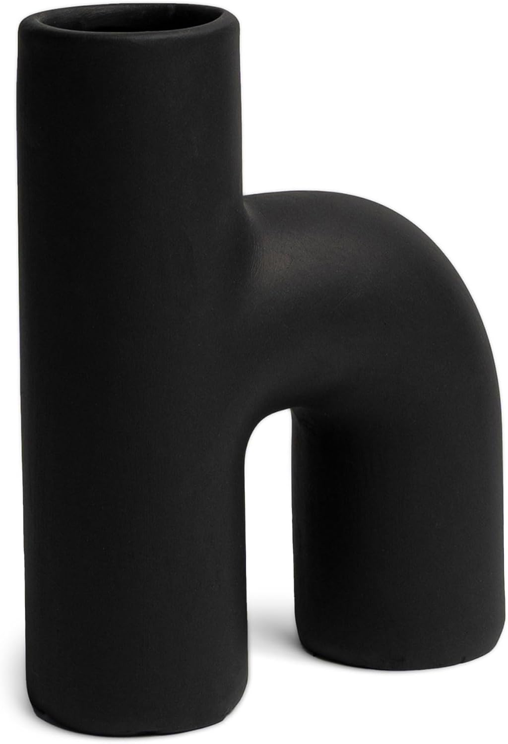 Villa Moda Lila – Jarrón decorativo decorativo abstracto, color negro