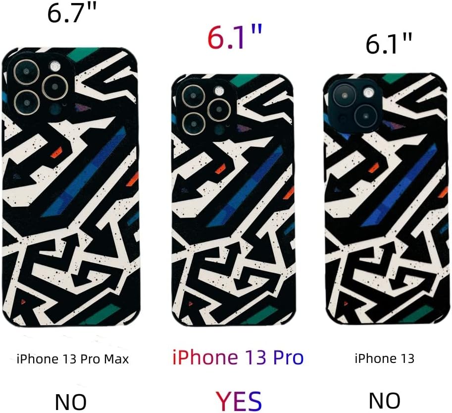 Funda para iPhone 13 Pro de piel sintética suave, a prueba de golpes, antideslizante, compatible con iPhone 13 Pro de 6.1 pulgadas (fría)