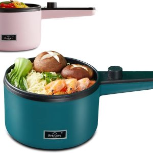 Eléctrica antiadherente 1.2L Mini olla olla multifuncional cocina con control de temperatura, verde Morandi Eléctrica antiadherente 1.2L Mini olla olla multifuncional cocina con control de temperatura, verde Morandi
