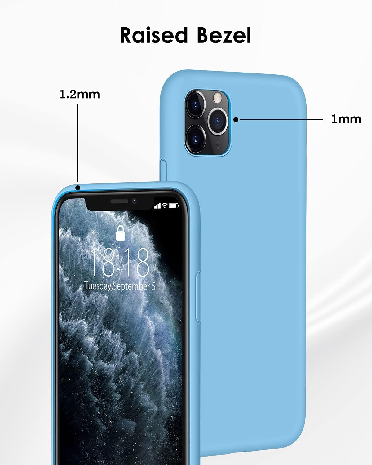 DTTO Funda compatible con iPhone 11 Pro Max, serie Romance, funda de silicona protección mejorada de cámara y pantalla con cojín de rejilla de panal
