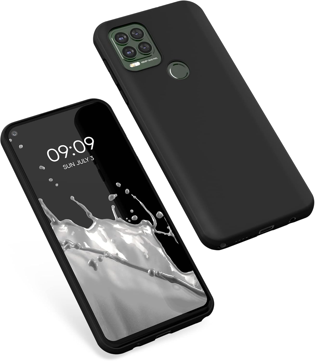 kwmobile Funda compatible con Motorola Moto G Stylus 5G – Funda protectora de silicona TPU suave y delgada – Negro mate