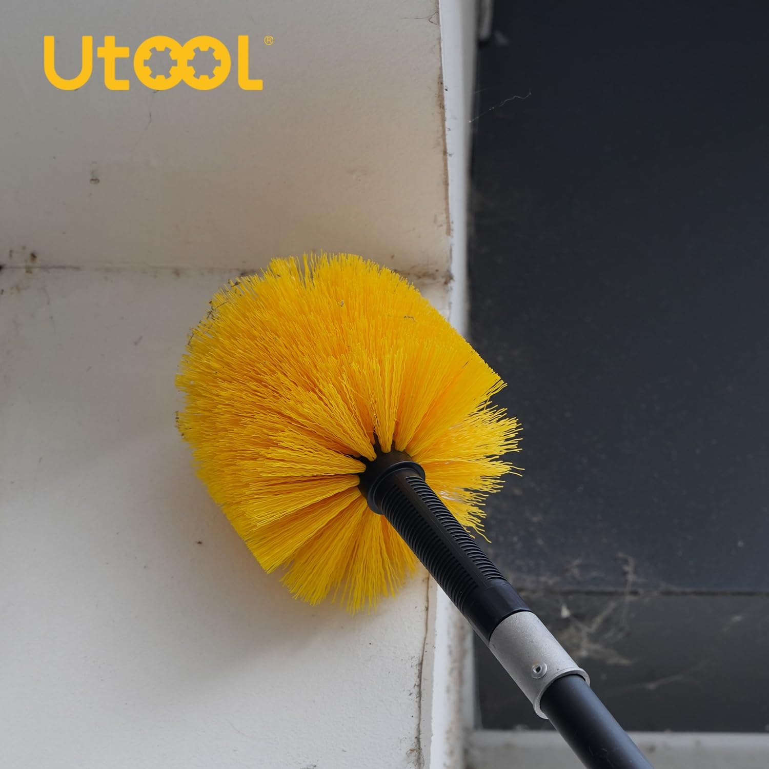 UTOOL Poste de extensión telescópico de 12 pies para pintura, limpieza de automóviles, lavado de ventanas, polvo de ventilador de techo, poste
