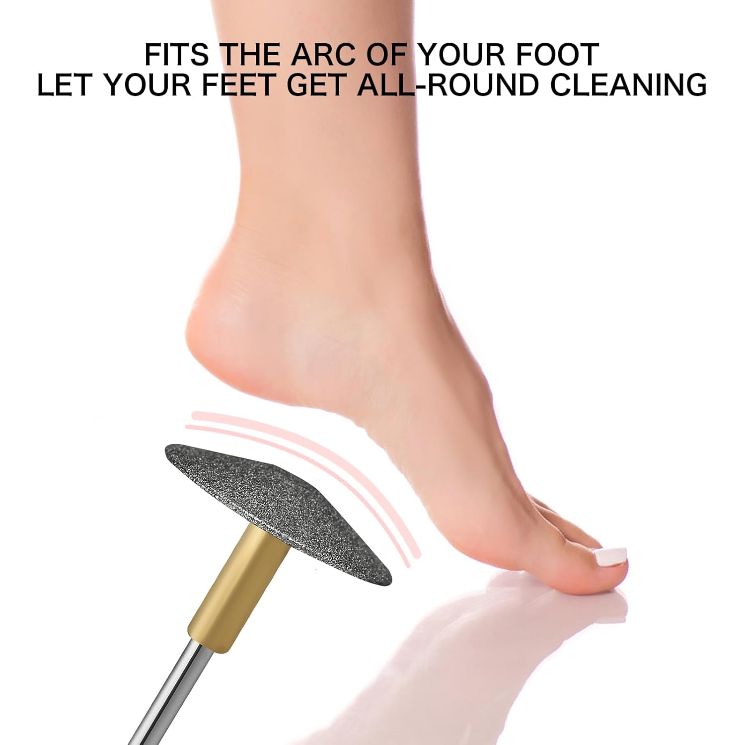 Broca de pedicura, broca de carburo de diamante para uñas, acero inoxidable, profesional, pedicura, callos de pie, lijado, brocas de pulido para