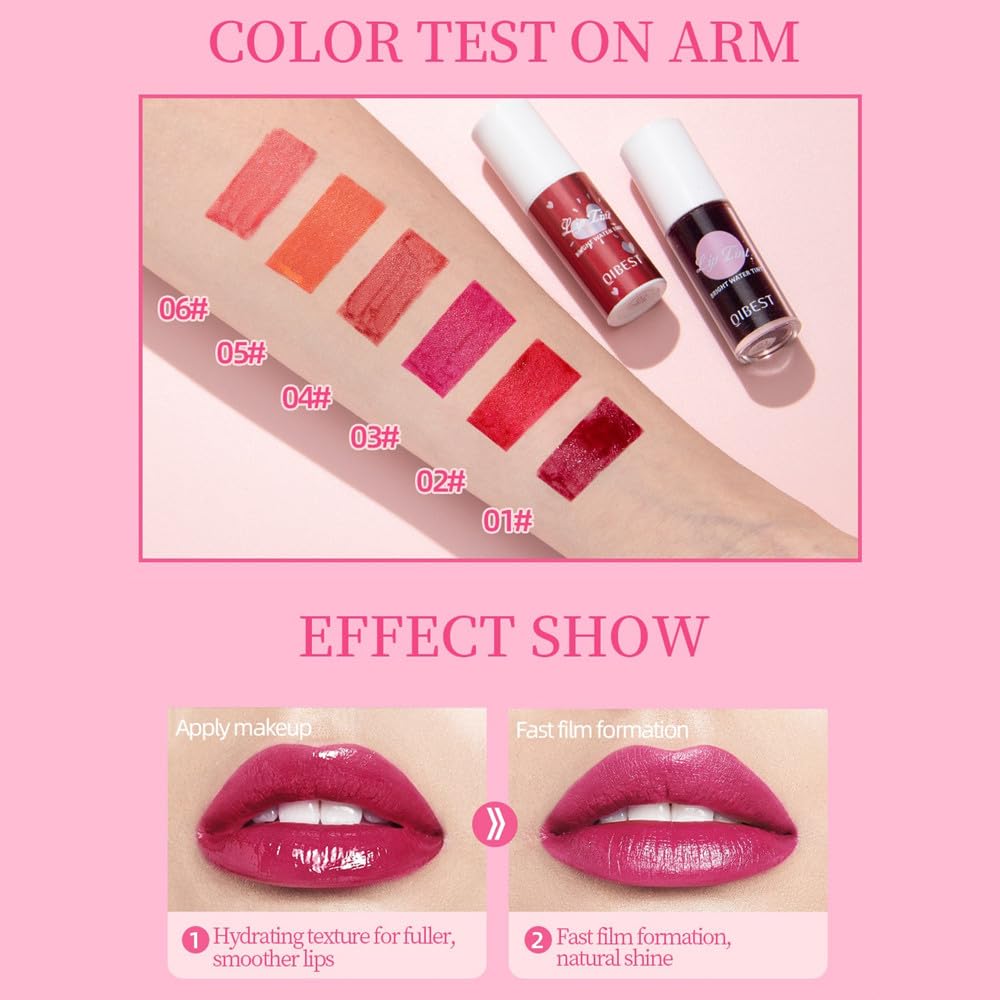 Juego de lápices labiales líquidos de 3 colores, brillo labial de terciopelo, hidratante de larga duración, impermeable, tinte de labios de agua