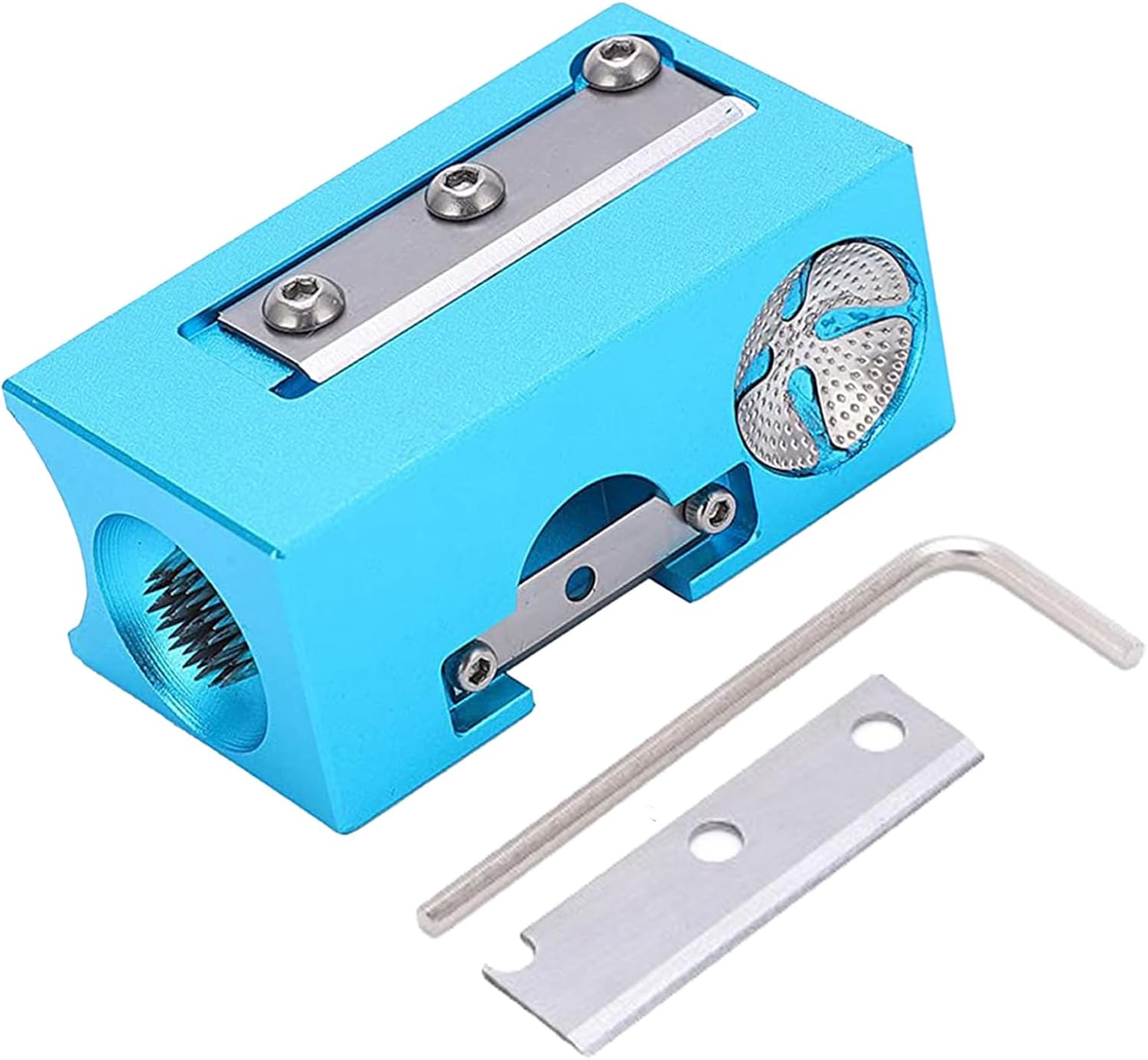 BestYiJo Moldeador de puntas de taco de piscina de aluminio 8 en 1, herramienta de reparación de puntas de palo de billar, kit de repuesto para