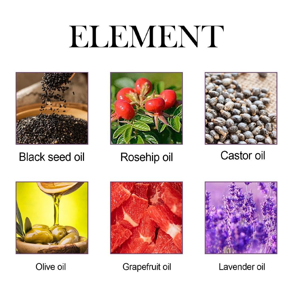 Black Seed Oil for Face, Rosehip Oil Face Serum,miracle Facial Moisturizer Organic Natural Face Oil Anti-Aging Serum Natural Skincare