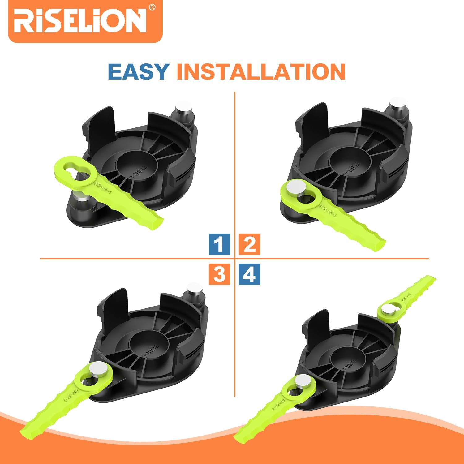 Cabezal de cuchilla para malezas, compatible con desbrozadoras Ryobi de 18 voltios, 24 voltios y 40 voltios, puede reemplazar el cabezal recortador
