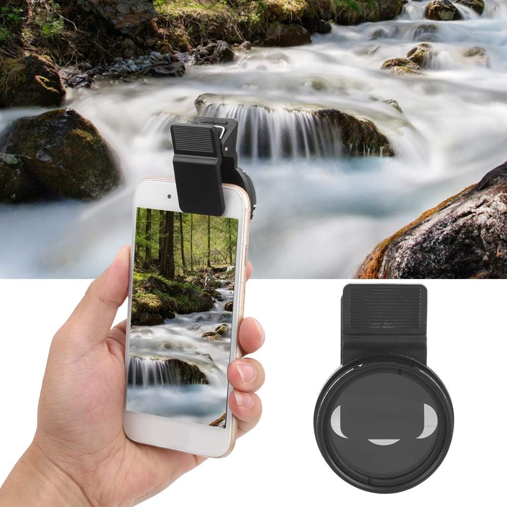 Veledge – Filtro de lente ND ajustable de 1.457 in ND2 400, densidad neutra, alta transmisión de luz, marco de aluminio ligero, reduce la luz y