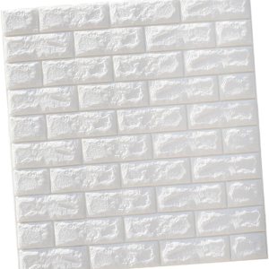 Angoily Paneles de pared de espuma, adhesivos para piso, decoración blanca, papel tapiz de ladrillo, despegar y pegar, paneles de pared 3D para Angoily Paneles de pared de espuma, adhesivos para piso, decoración blanca, papel tapiz de ladrillo, despegar y pegar, paneles de pared 3D para