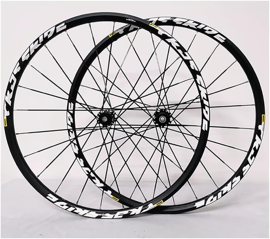 Juego de ruedas para bicicletas, 2627.529 pulgadas, freno de disco central, eje pasante, rueda de bicicleta de montaña, aleación de aluminio, borde