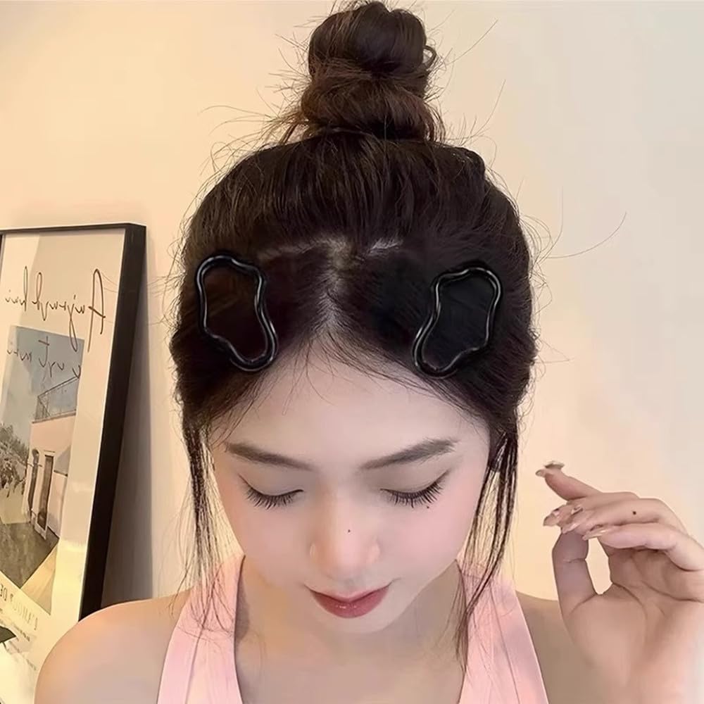 5 pinzas para el cabello a presión, antideslizantes, accesorios para el cabello para mujeres, clip hueco en forma de nube, pinzas para el cabello