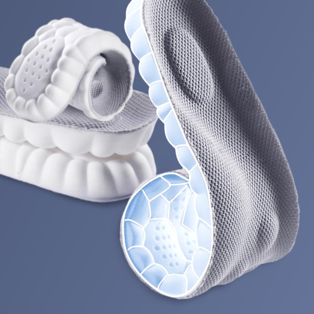 Plantilla con tecnología 4D Cloud, plantillas súper suaves, ultra cómodas, plantillas 4D, revolucionaria plantilla ortopédica, alta elasticidad en