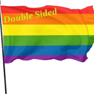 Bandera para exteriores de 2.5 x 4 pies, bandera LGBT de arcoíris y orgullo gay, bandera para decoración del hogar y jardín, con ojales, duradera, Bandera para exteriores de 2.5 x 4 pies, bandera LGBT de arcoíris y orgullo gay, bandera para decoración del hogar y jardín, con ojales, duradera,