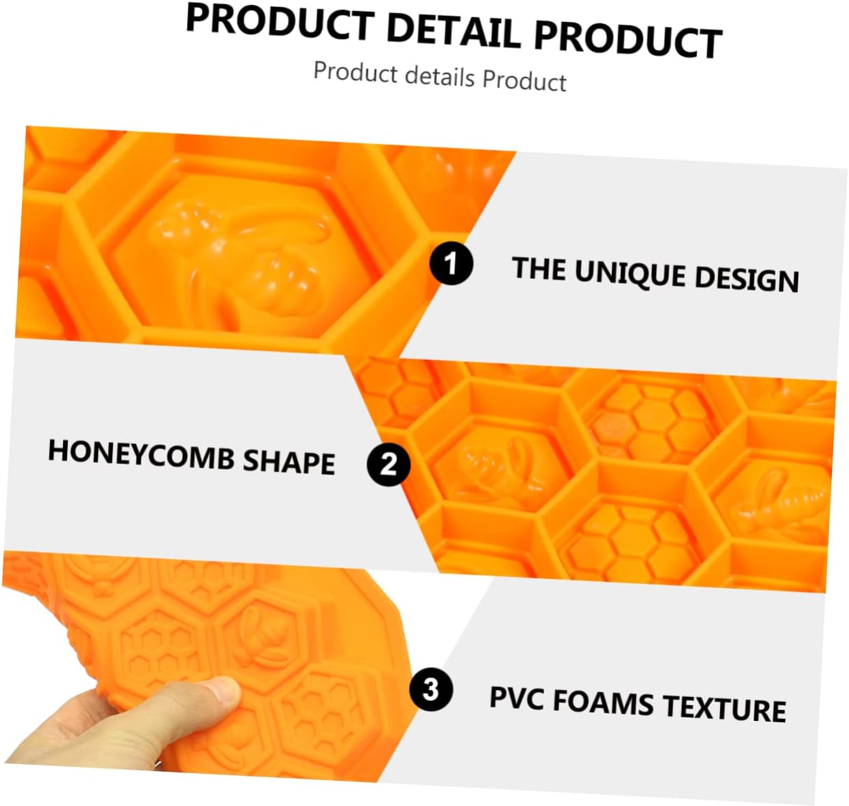 DOITOOL Molde de silicona para pastel de panal, moldes de silicona para cubitos de hielo, moldes de silicona para jabón, tostadas, horneados, moldes