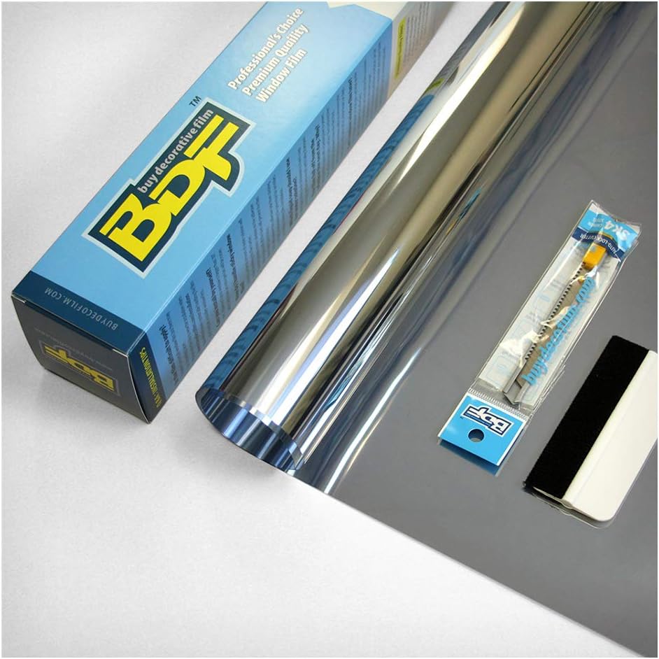 BDF S15 película para ventana espejada, color plateado (oscuro), una sola cara, 15, CSRSI1536100