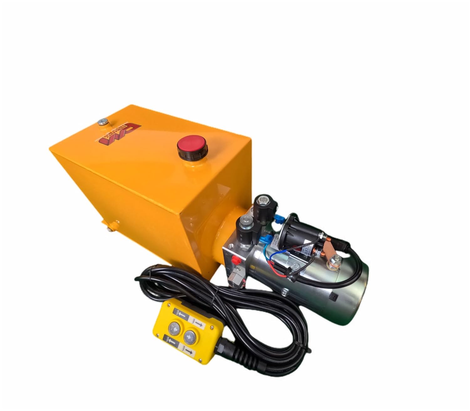 DLH – Bomba hidráulica de 12 Vdc para remolque volquete – Unidad de potencia hidráulica de doble efecto – Bomba de remolque de volquete de 15