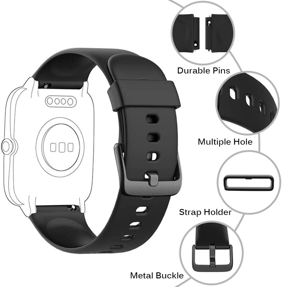 Correas de repuesto de silicona para reloj inteligente ID205L ID205S ID205U ID205G ID205G ID205 Veryfitpro Smart Watch Banda de repuesto para SW021