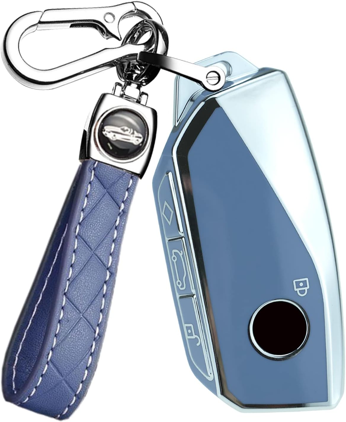 ontto Funda para llavero BMW 2023 7 Series 740 760i X7 IX XM TPU Smart Remote Car Key Case Gris