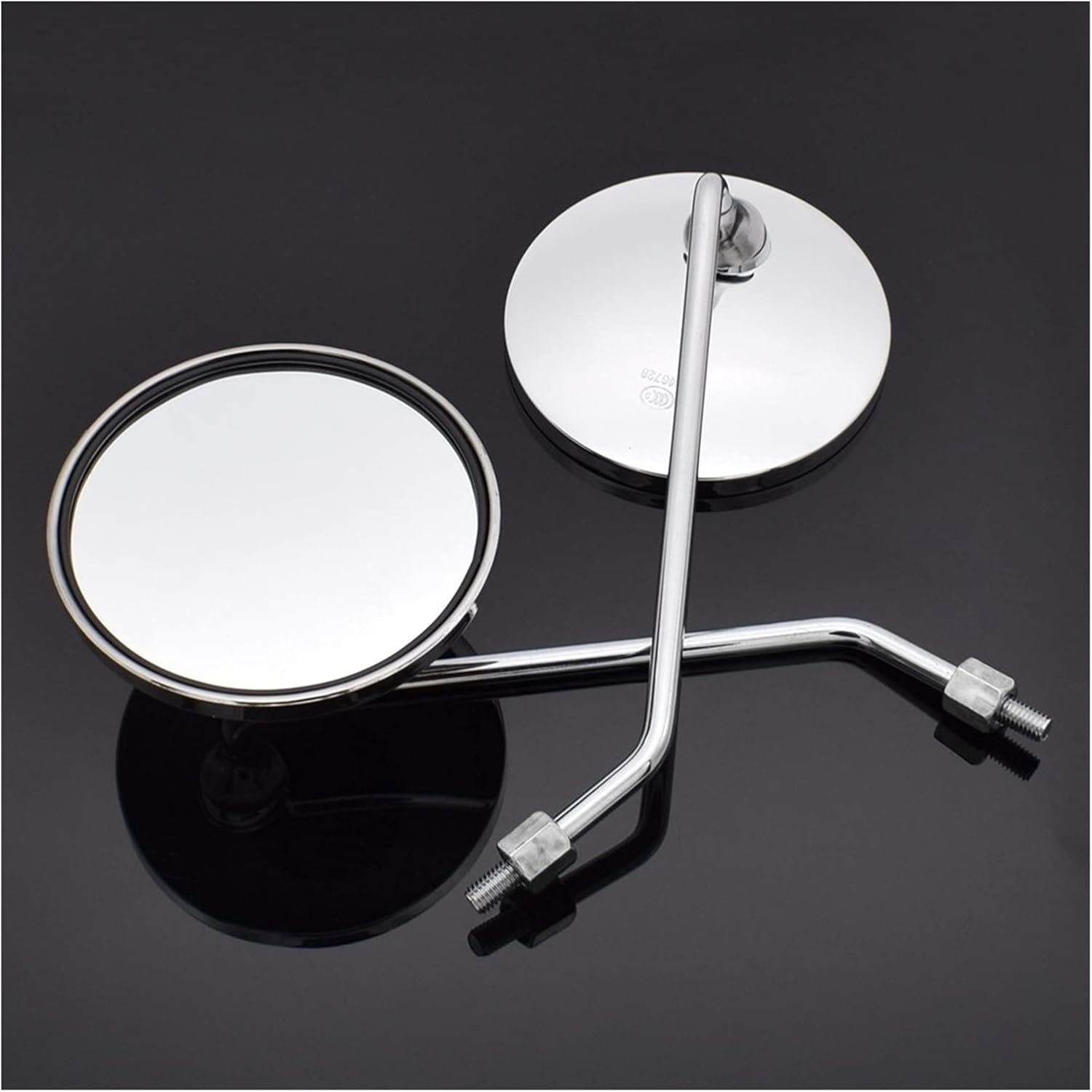 Mirror Motorcycle Round Back View Mirror Moped Side Mirror 8mm 10mm For Kawasaki VERSYS 650 ZG1000 ZRX1100 ZRX1200 ZX11