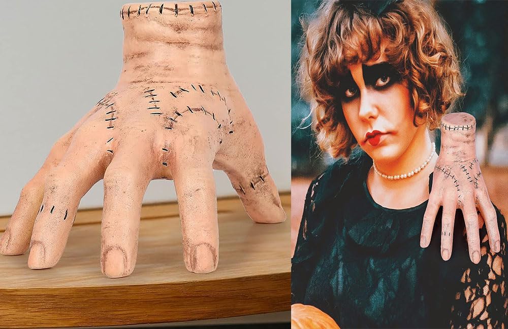 LYW Thing Hand Addams Family, Thing Hand Addams FamilyCosplay decoraciones de fiesta de cumpleaños, suministros de terror, decoraciones de Halloween