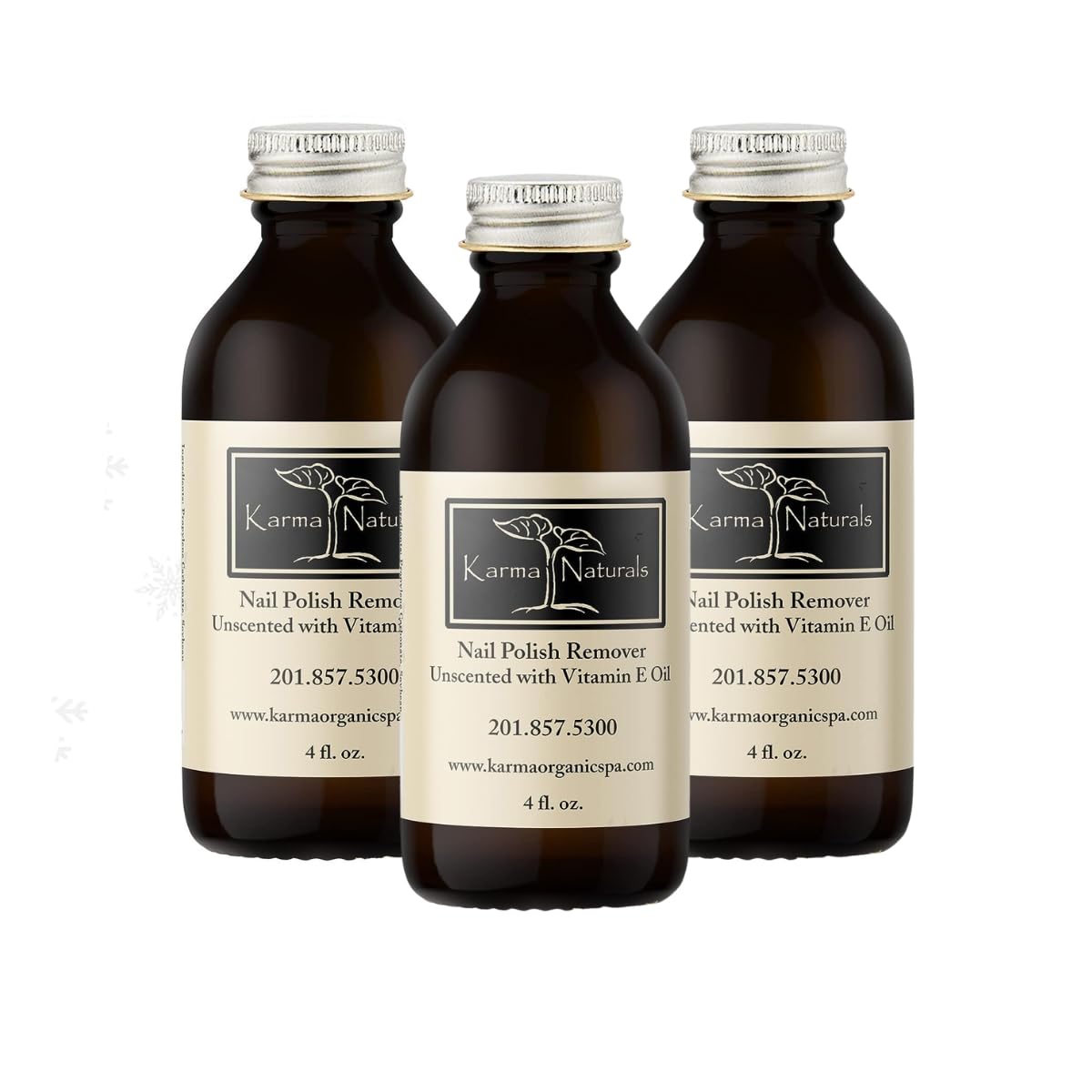 Karma Organic Removedor de esmalte de uñas sin perfume, no tóxico, vegano, libre de crueldad, libre de acetona, fortalecedor de uñas para uñas, 12
