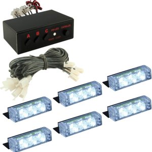 DIYAH Luces estroboscópicas de advertencia de peligro de emergencia LED de alta intensidad LED de alta intensidad para parabrisas de tablero DIYAH Luces estroboscópicas de advertencia de peligro de emergencia LED de alta intensidad LED de alta intensidad para parabrisas de tablero