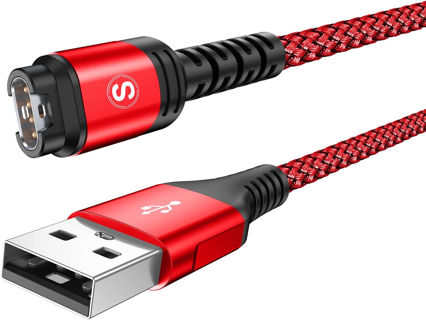 sweguard Cable de carga Garmin Watch de 4 pies compatible con Garmin Fenix 5 5S 5X 6 6S 6X Plus Pro 7 7S 7X, Forerunner 945 45 45S 245 Music,
