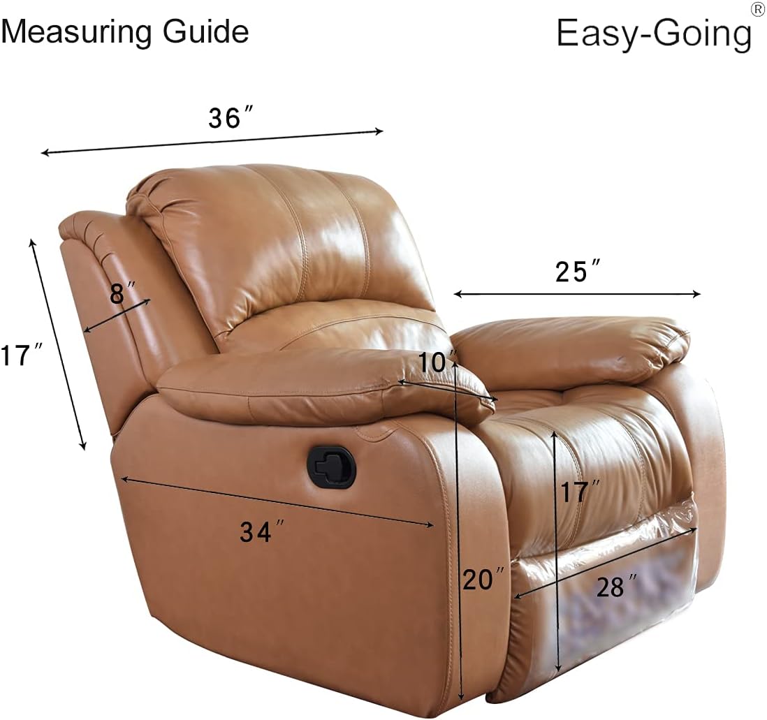 Easy-Going Funda elástica para sofá reclinable de gran tamaño, 1 pieza, protector de muebles suave con parte inferior elástica para niños, poliéster