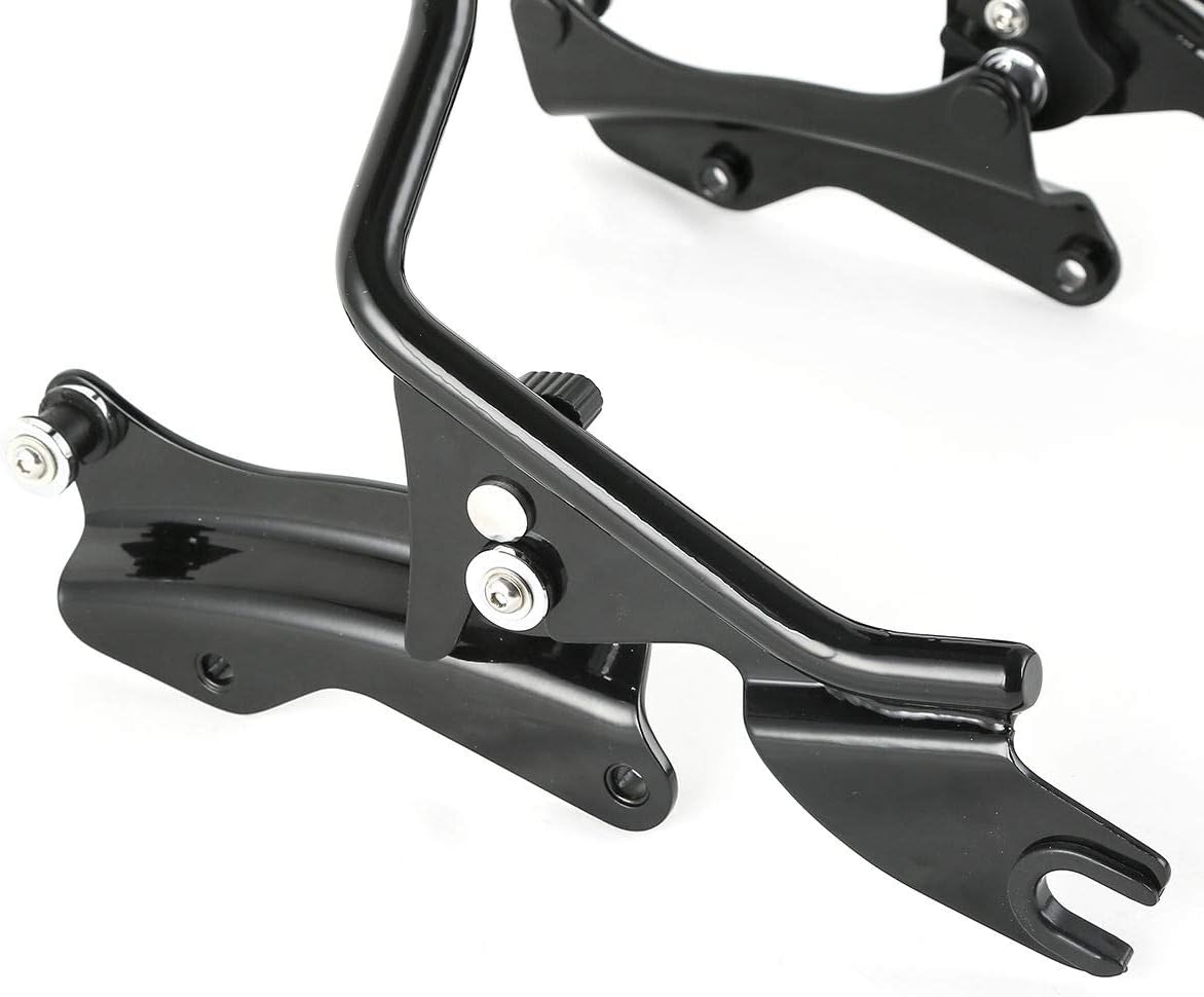 Respaldo desmontable TCMT para pasajero con portaequipajes y kit de accesorios de acoplamiento de 4 puntos para Harley Touring 2009-2020