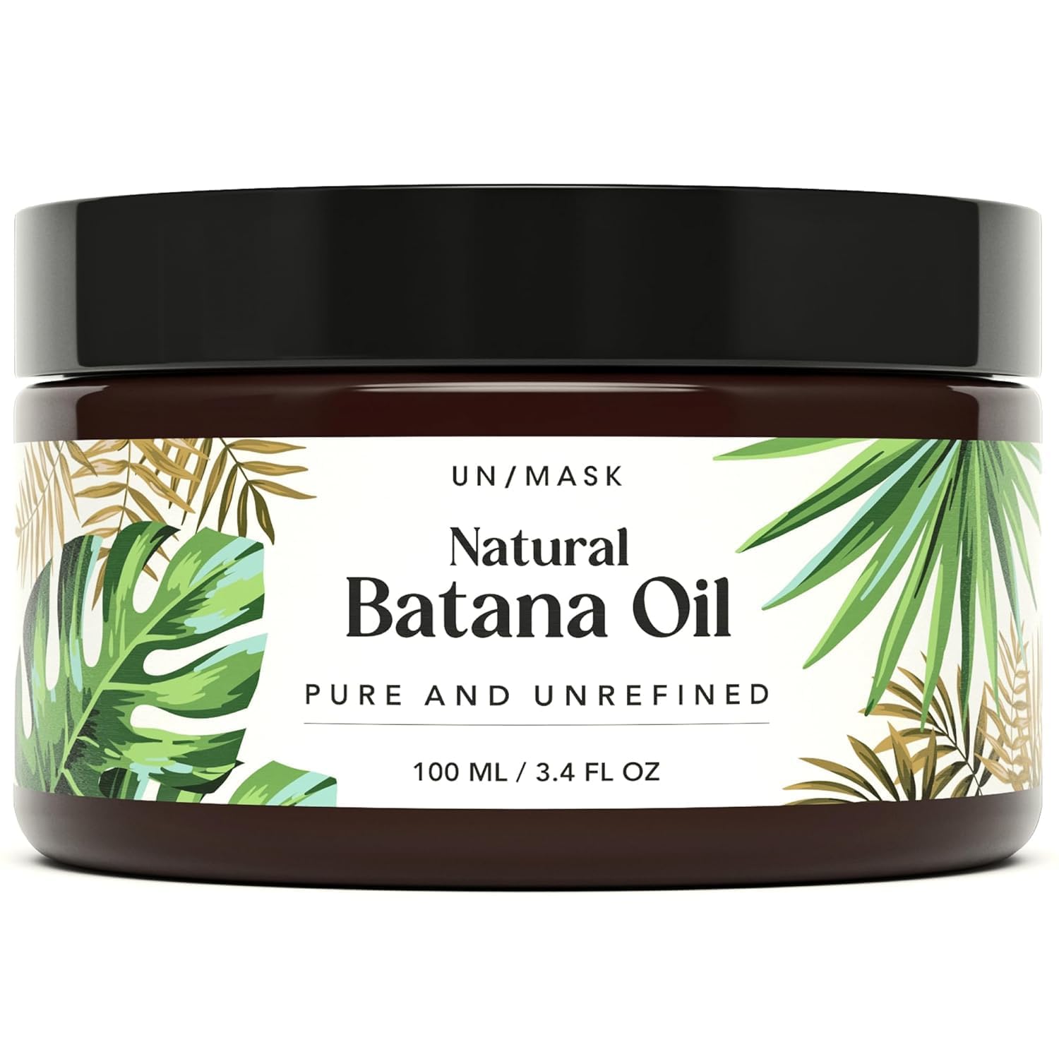 Aceite de batana para el crecimiento del cabello, aceite de batana 100% crudo, 3.4 onzas, aceite de batana puro de Honduras, producto vegano natural